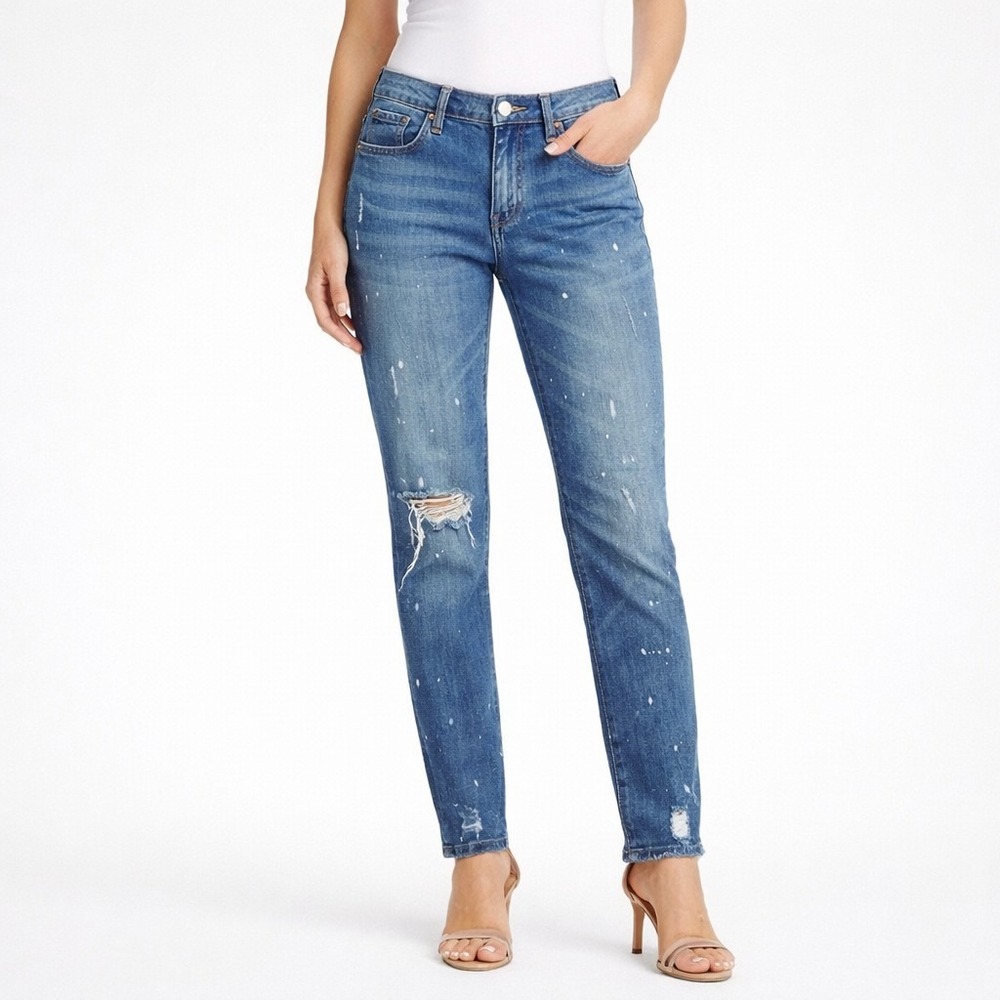 Gap Best Girlfriend Sexy Paint Splatter Distressed Jeans Women's size 26